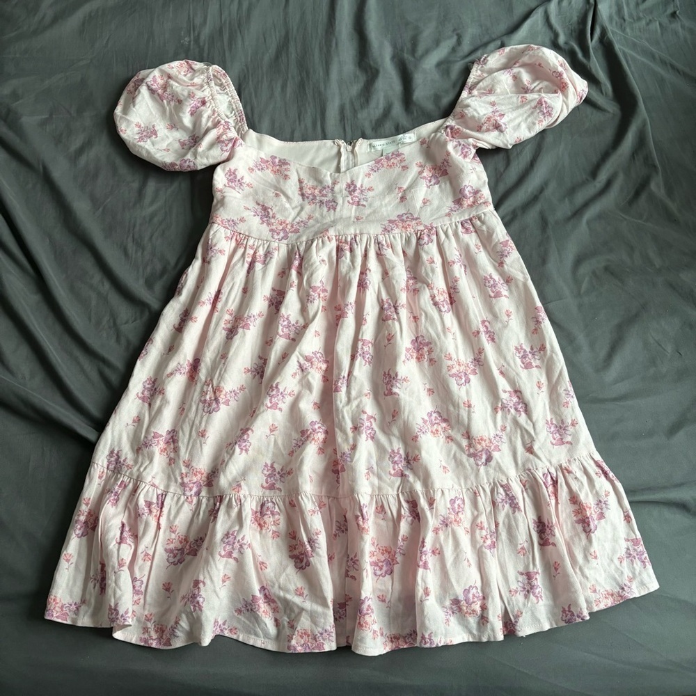 Altar’d State Pink Floral Babydoll Dress